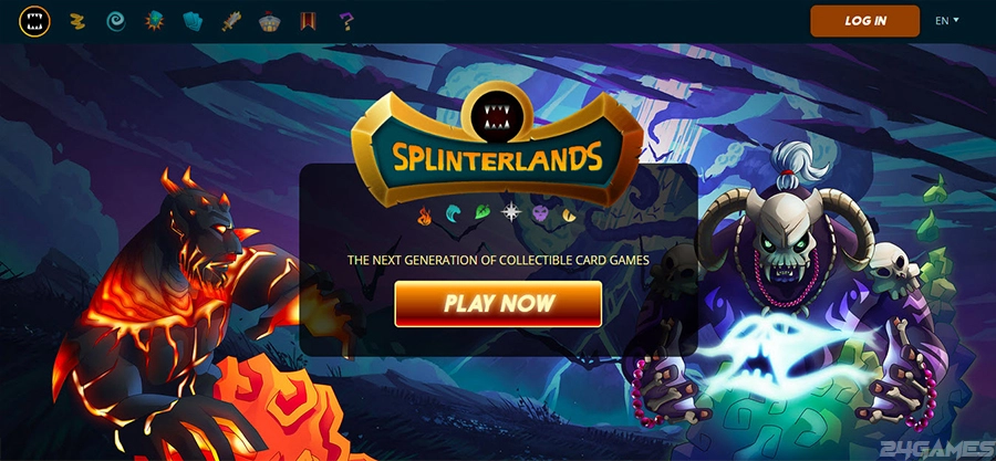 معرفی بازی Splinterlands، وب سایت 24 گیمز