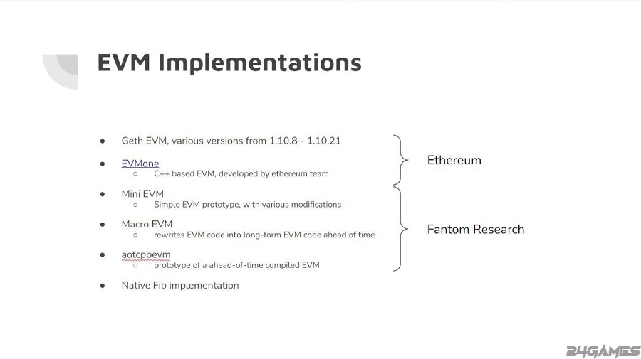 شبکه فانتوم (Fantom Network)، مقایسه EVM و FVM